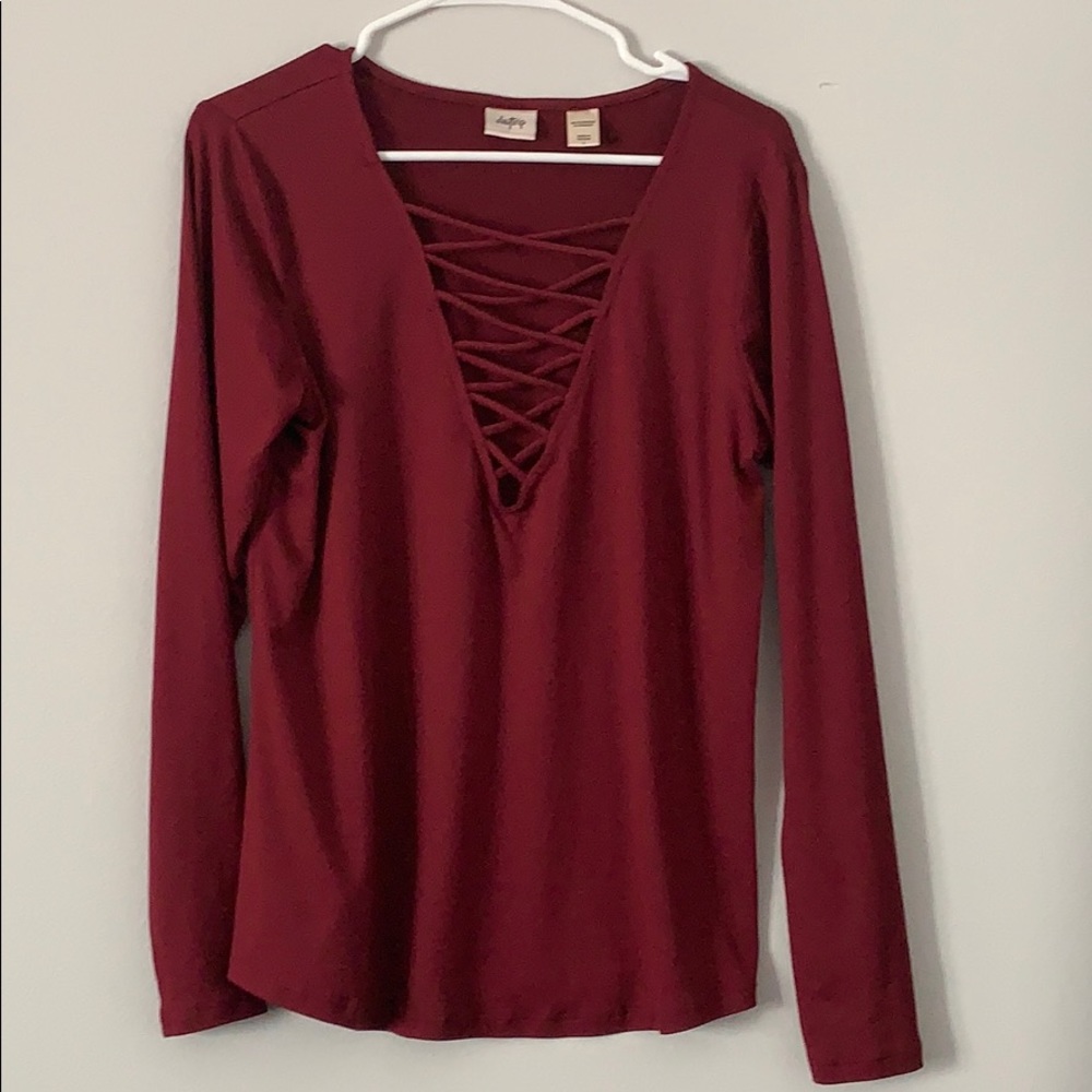 Daytrip Criss-cross shirt, size large